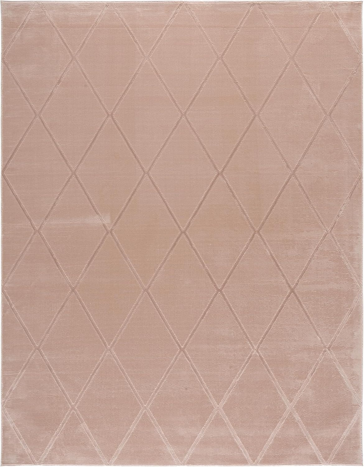 image:imageSAFAVIEH Area Rug 8x10 Revive Collection Large Green Trellis Pattern NonShedding amp Easy Cleaning Ideal for Living Room Bedroom Office Dining Space REV104YPink