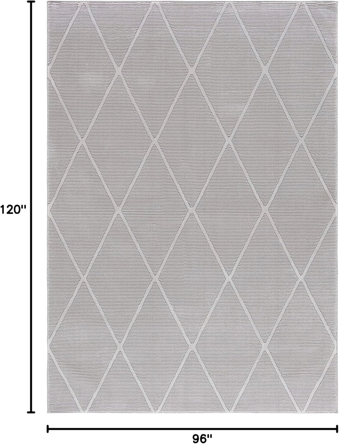 image:imageSAFAVIEH Area Rug 8x10 Revive Collection Large Green Trellis Pattern NonShedding amp Easy Cleaning Ideal for Living Room Bedroom Office Dining Space REV104YGrey