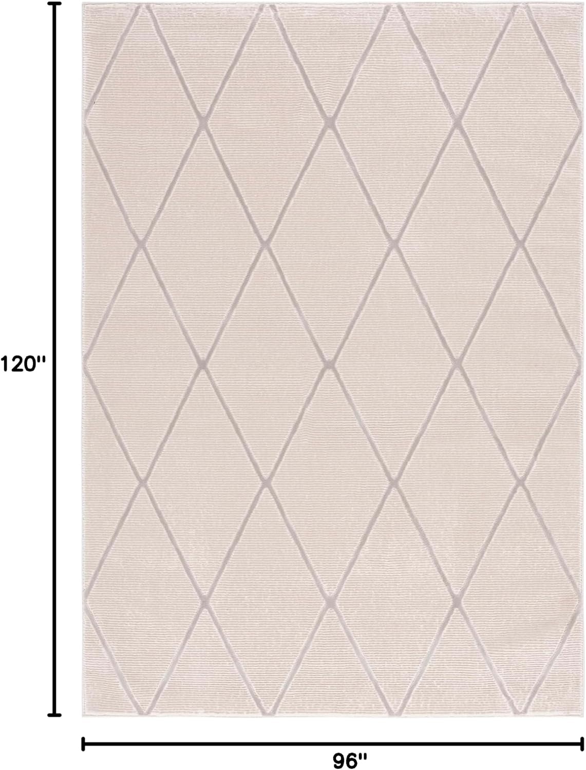 image:imageSAFAVIEH Area Rug 8x10 Revive Collection Large Green Trellis Pattern NonShedding amp Easy Cleaning Ideal for Living Room Bedroom Office Dining Space REV104YBeige