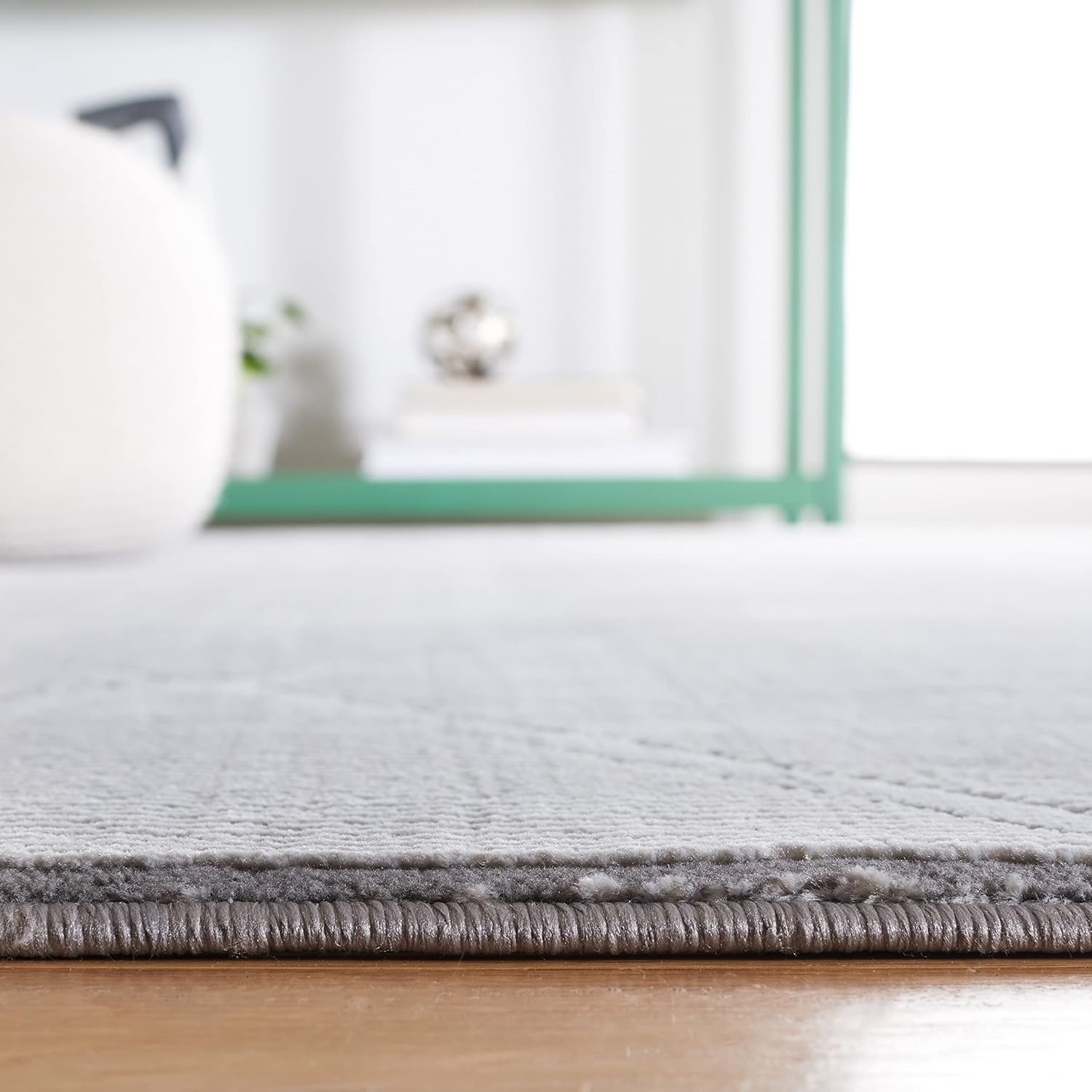 image:imageSAFAVIEH Area Rug 8x10 Revive Collection Large Green Trellis Pattern NonShedding amp Easy Cleaning Ideal for Living Room Bedroom Office Dining Space REV104YGrey
