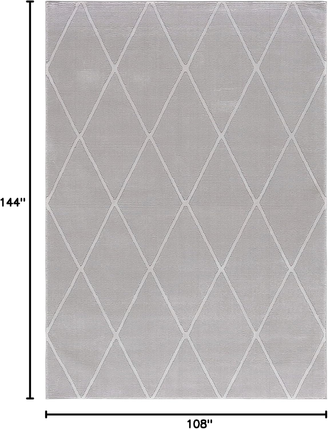 image:imageSAFAVIEH Area Rug 8x10 Revive Collection Large Green Trellis Pattern NonShedding amp Easy Cleaning Ideal for Living Room Bedroom Office Dining Space REV104YGrey