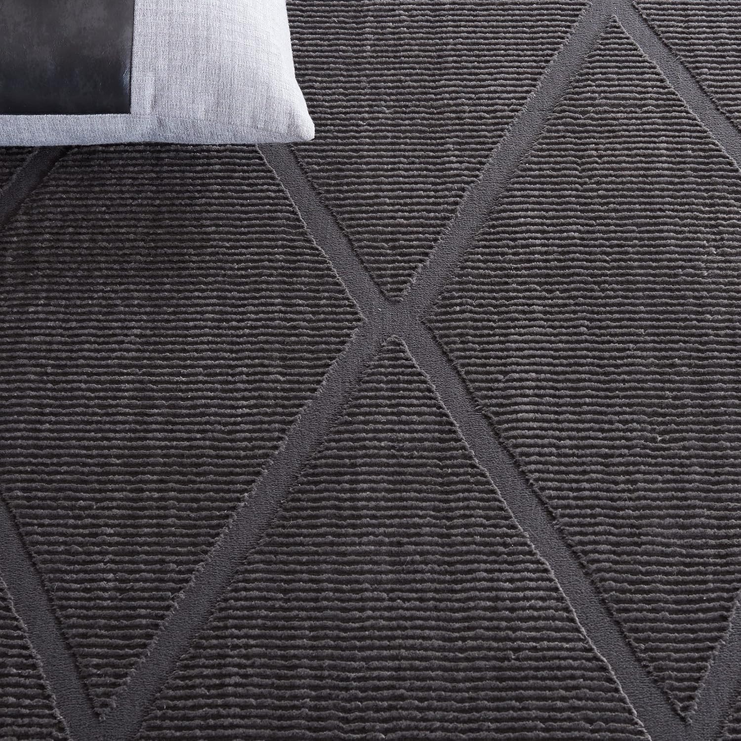 image:imageSAFAVIEH Area Rug 8x10 Revive Collection Large Green Trellis Pattern NonShedding amp Easy Cleaning Ideal for Living Room Bedroom Office Dining Space REV104YCharcoal