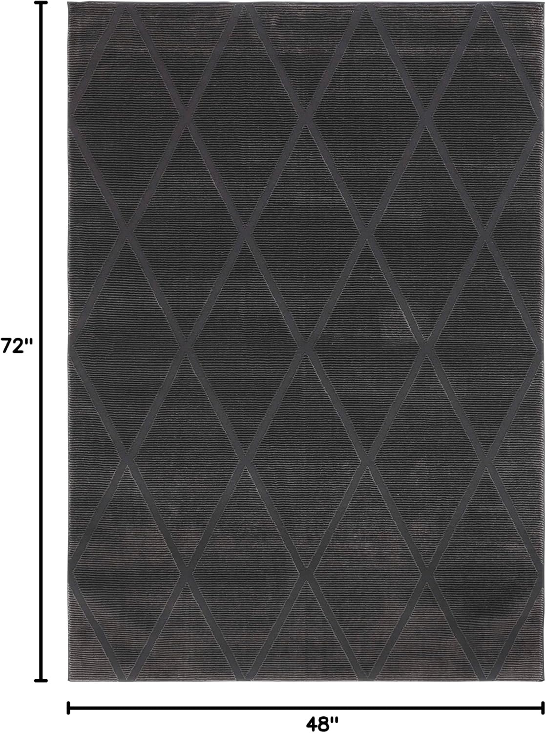 image:imageSAFAVIEH Area Rug 8x10 Revive Collection Large Green Trellis Pattern NonShedding amp Easy Cleaning Ideal for Living Room Bedroom Office Dining Space REV104YCharcoal