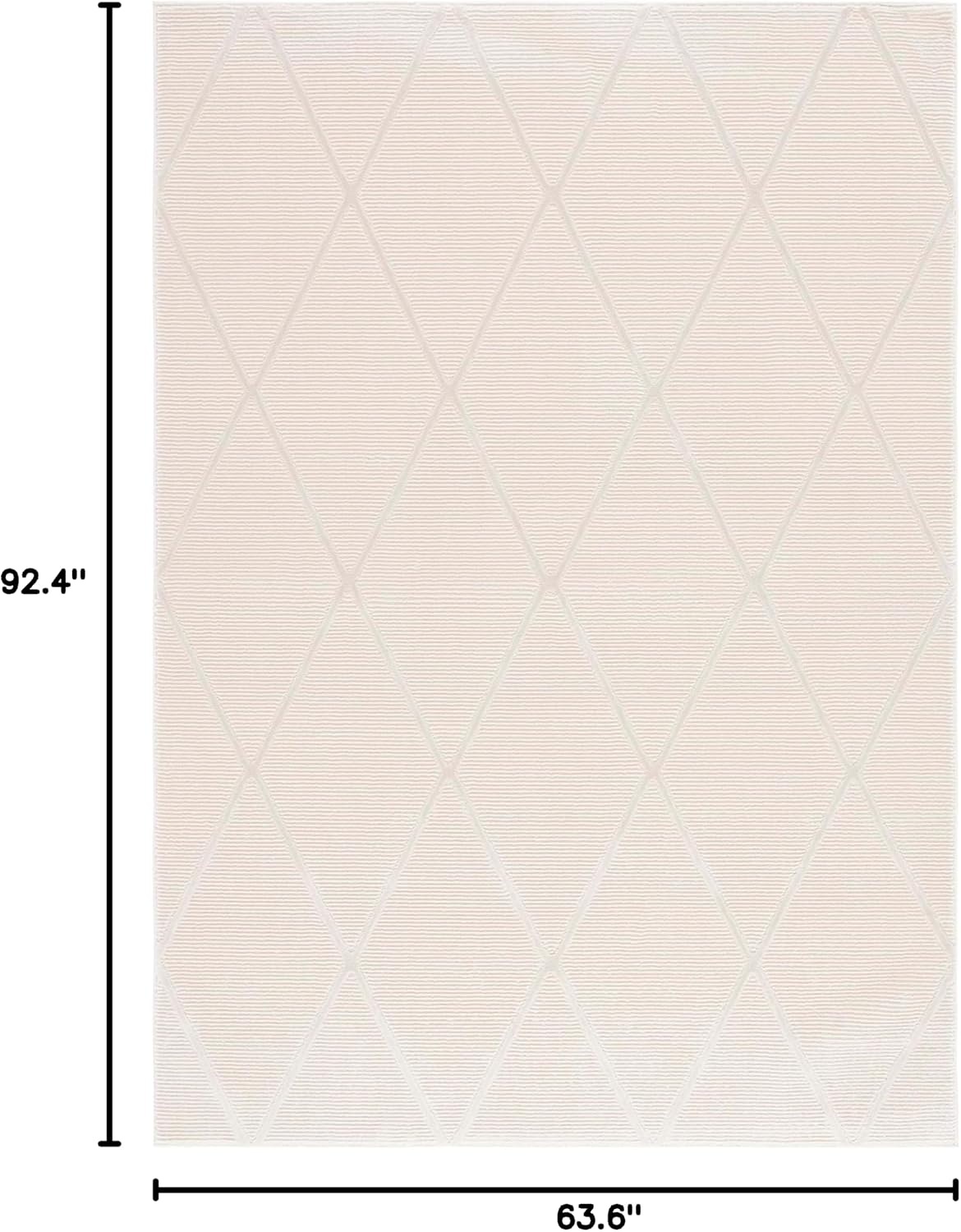image:imageSAFAVIEH Area Rug 8x10 Revive Collection Large Green Trellis Pattern NonShedding amp Easy Cleaning Ideal for Living Room Bedroom Office Dining Space REV104YIvory