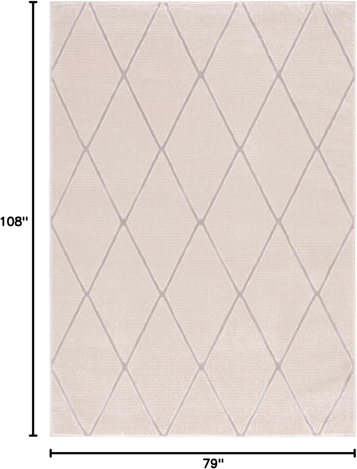 image:imageSAFAVIEH Area Rug 8x10 Revive Collection Large Green Trellis Pattern NonShedding amp Easy Cleaning Ideal for Living Room Bedroom Office Dining Space REV104YBeige