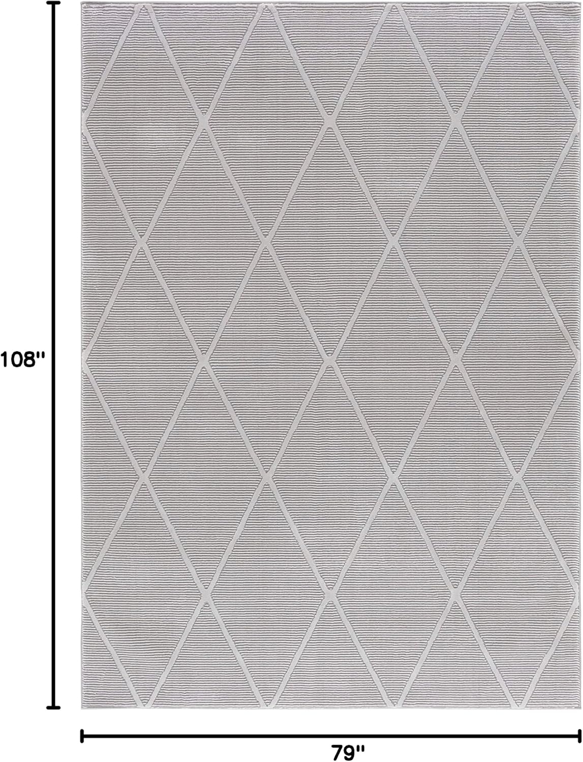 image:imageSAFAVIEH Area Rug 8x10 Revive Collection Large Green Trellis Pattern NonShedding amp Easy Cleaning Ideal for Living Room Bedroom Office Dining Space REV104YGrey