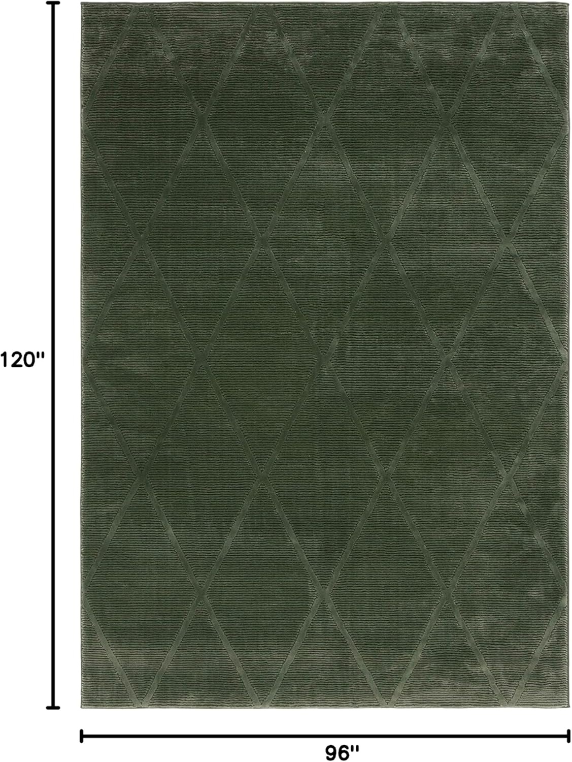 image:imageSAFAVIEH Area Rug 8x10 Revive Collection Large Green Trellis Pattern NonShedding amp Easy Cleaning Ideal for Living Room Bedroom Office Dining Space REV104YGreen