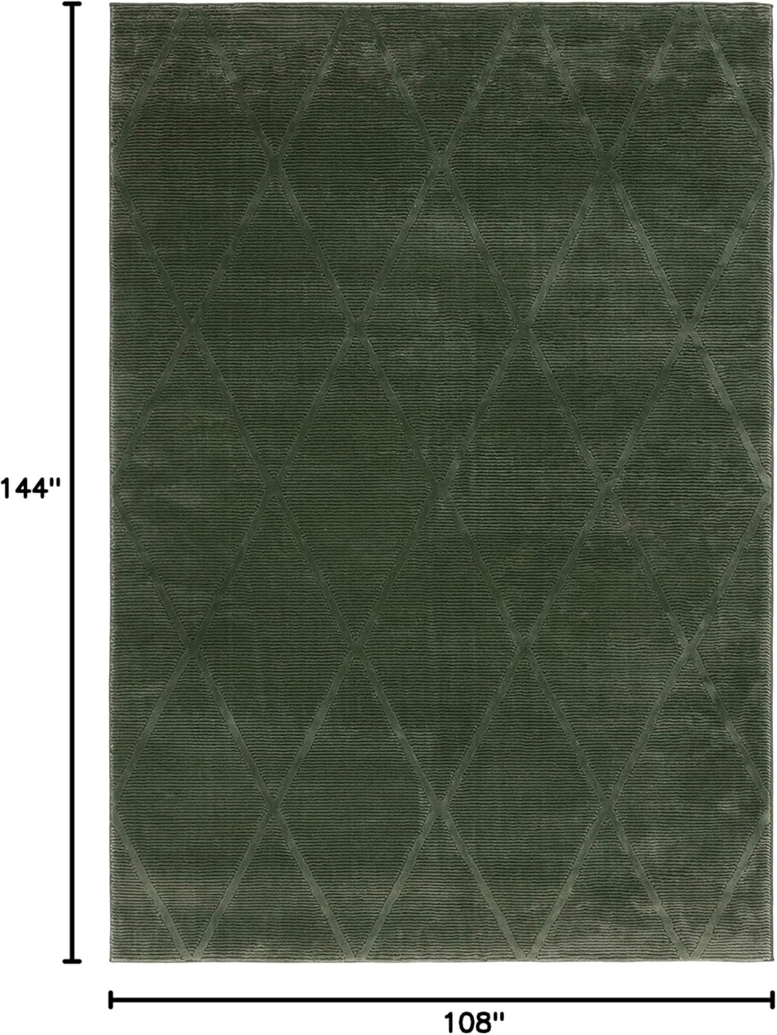 image:imageSAFAVIEH Area Rug 8x10 Revive Collection Large Green Trellis Pattern NonShedding amp Easy Cleaning Ideal for Living Room Bedroom Office Dining Space REV104YGreen