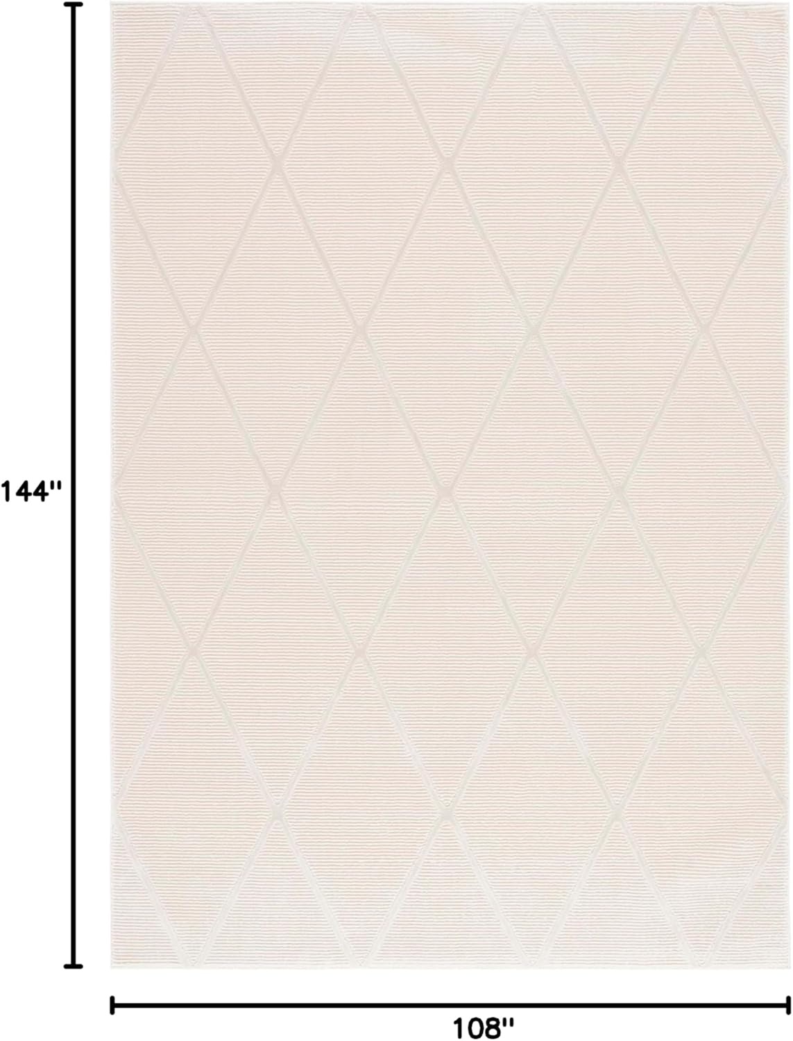 image:imageSAFAVIEH Area Rug 8x10 Revive Collection Large Green Trellis Pattern NonShedding amp Easy Cleaning Ideal for Living Room Bedroom Office Dining Space REV104YIvory