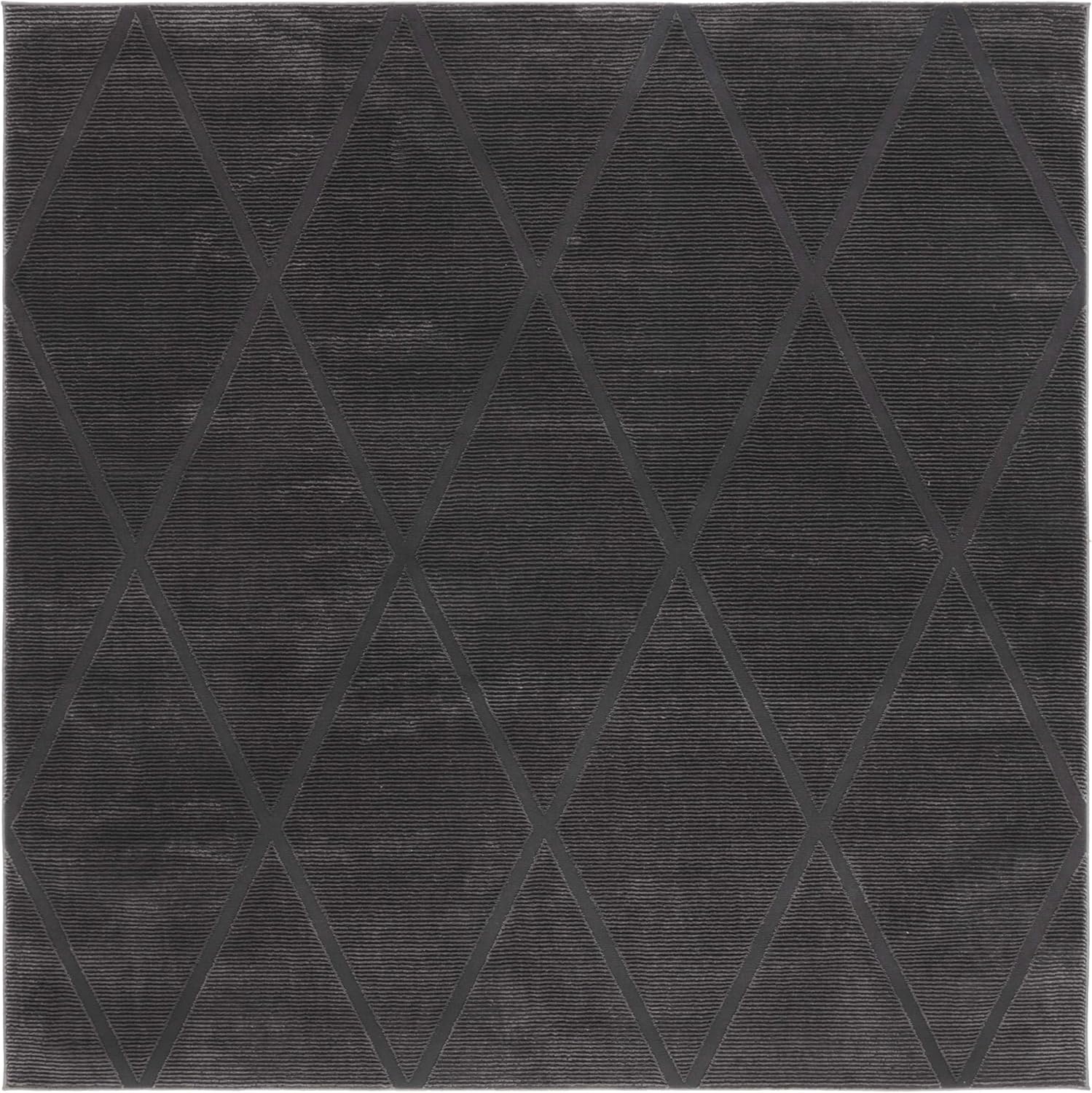 image:imageSAFAVIEH Area Rug 8x10 Revive Collection Large Green Trellis Pattern NonShedding amp Easy Cleaning Ideal for Living Room Bedroom Office Dining Space REV104YCharcoal