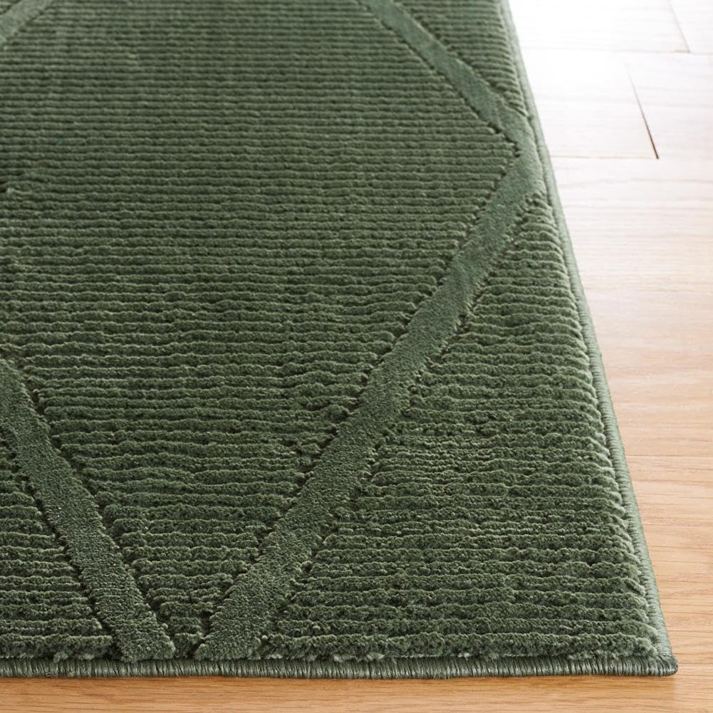 image:imageSAFAVIEH Area Rug 8x10 Revive Collection Large Green Trellis Pattern NonShedding amp Easy Cleaning Ideal for Living Room Bedroom Office Dining Space REV104YGreen