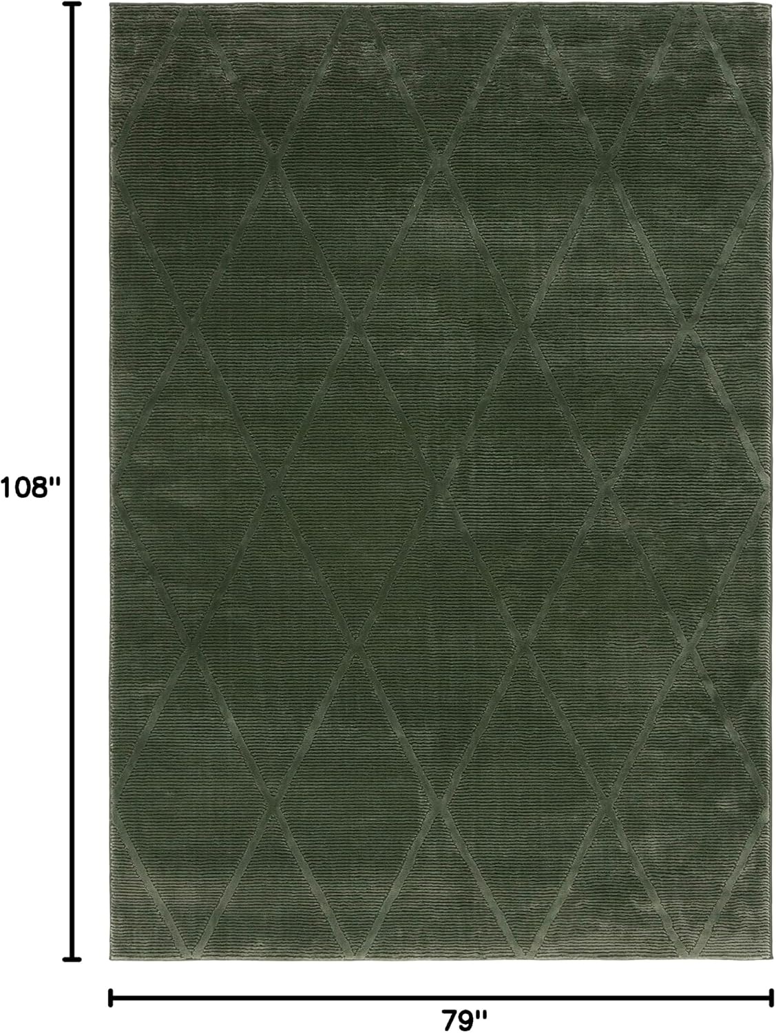image:imageSAFAVIEH Area Rug 8x10 Revive Collection Large Green Trellis Pattern NonShedding amp Easy Cleaning Ideal for Living Room Bedroom Office Dining Space REV104YGreen
