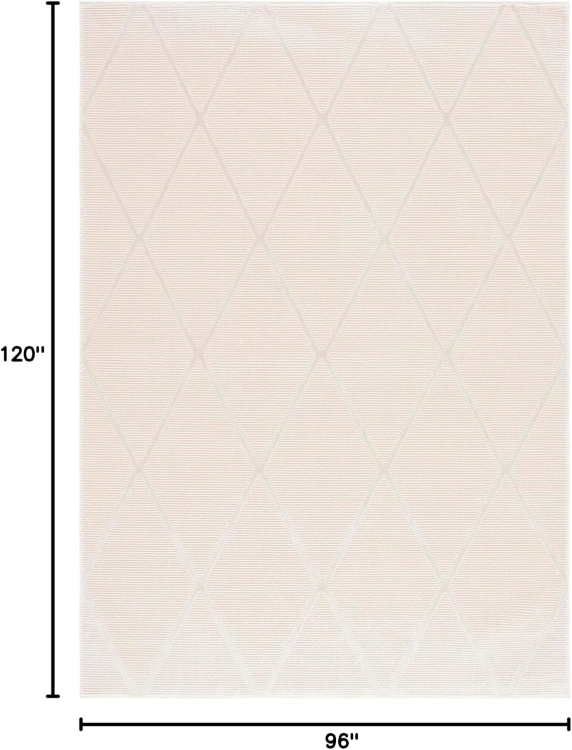 image:imageSAFAVIEH Area Rug 8x10 Revive Collection Large Green Trellis Pattern NonShedding amp Easy Cleaning Ideal for Living Room Bedroom Office Dining Space REV104YIvory