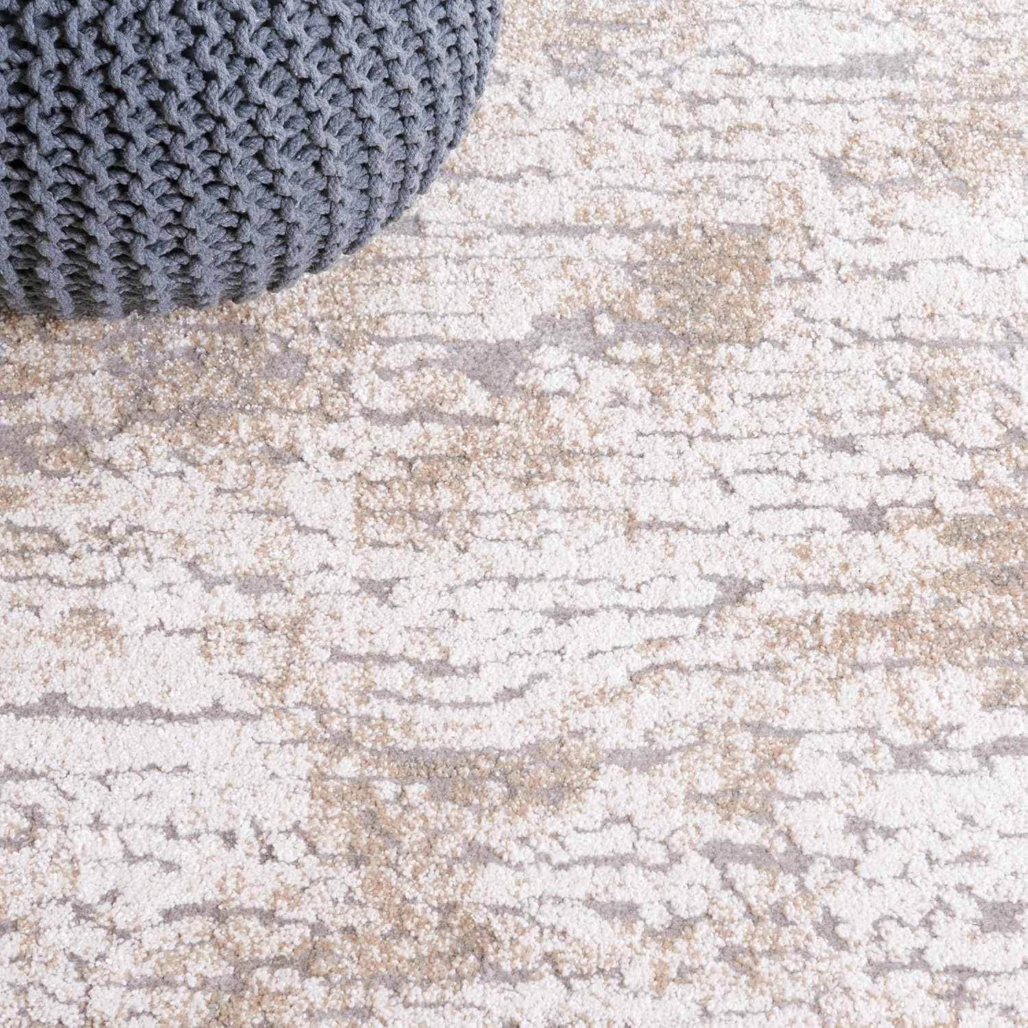 image:imageSAFAVIEH Area Rug 8x10 Spirit Collection Large Taupe amp Ivory Modern Abstract Design NonShedding amp Easy Cleaning Ideal for Living Room Bedroom Office Dining Space SPR126ETaupeIvory