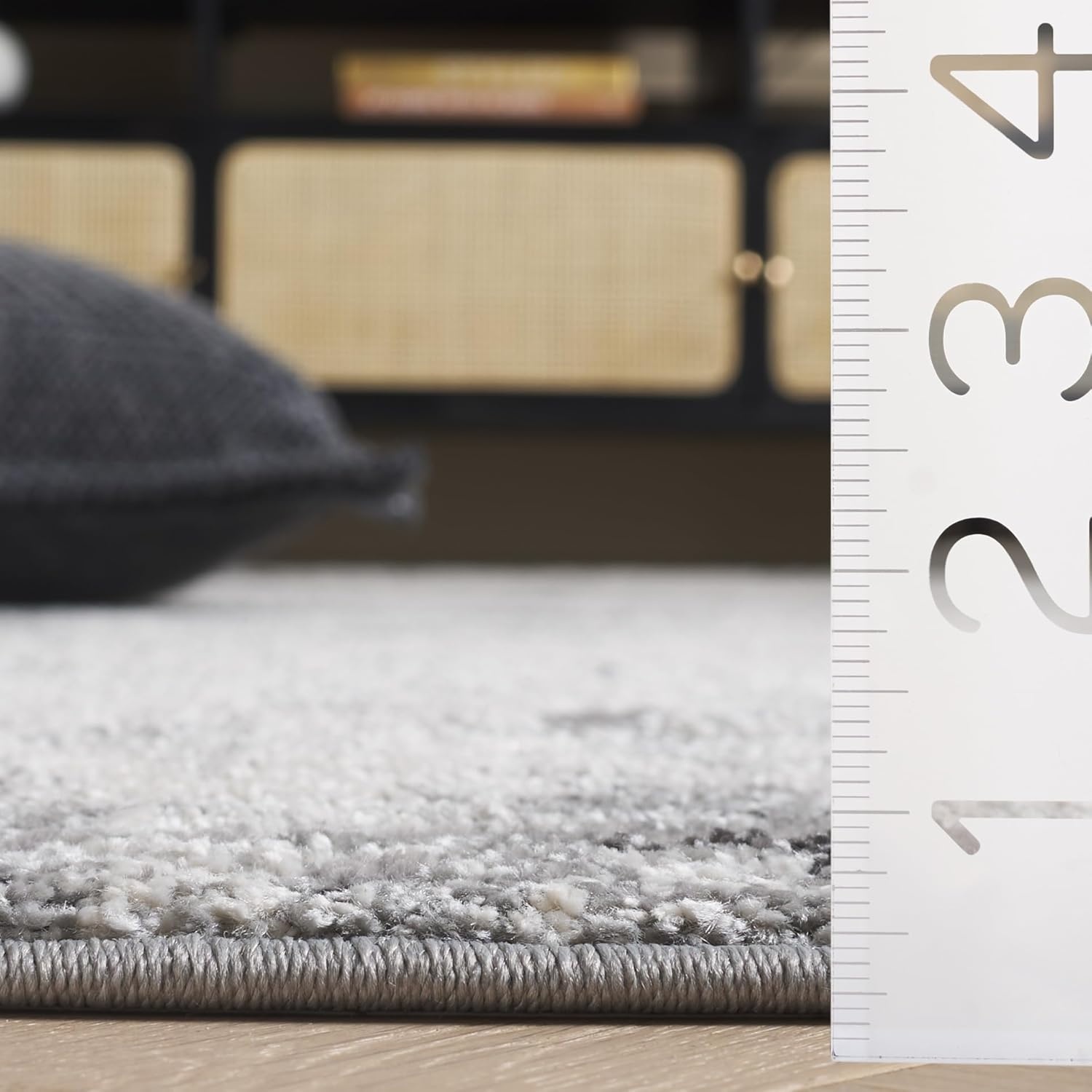 image:imageSAFAVIEH Area Rug 8x10 Spirit Collection Large Taupe amp Ivory Modern Abstract Design NonShedding amp Easy Cleaning Ideal for Living Room Bedroom Office Dining Space SPR126EIvoryGrey