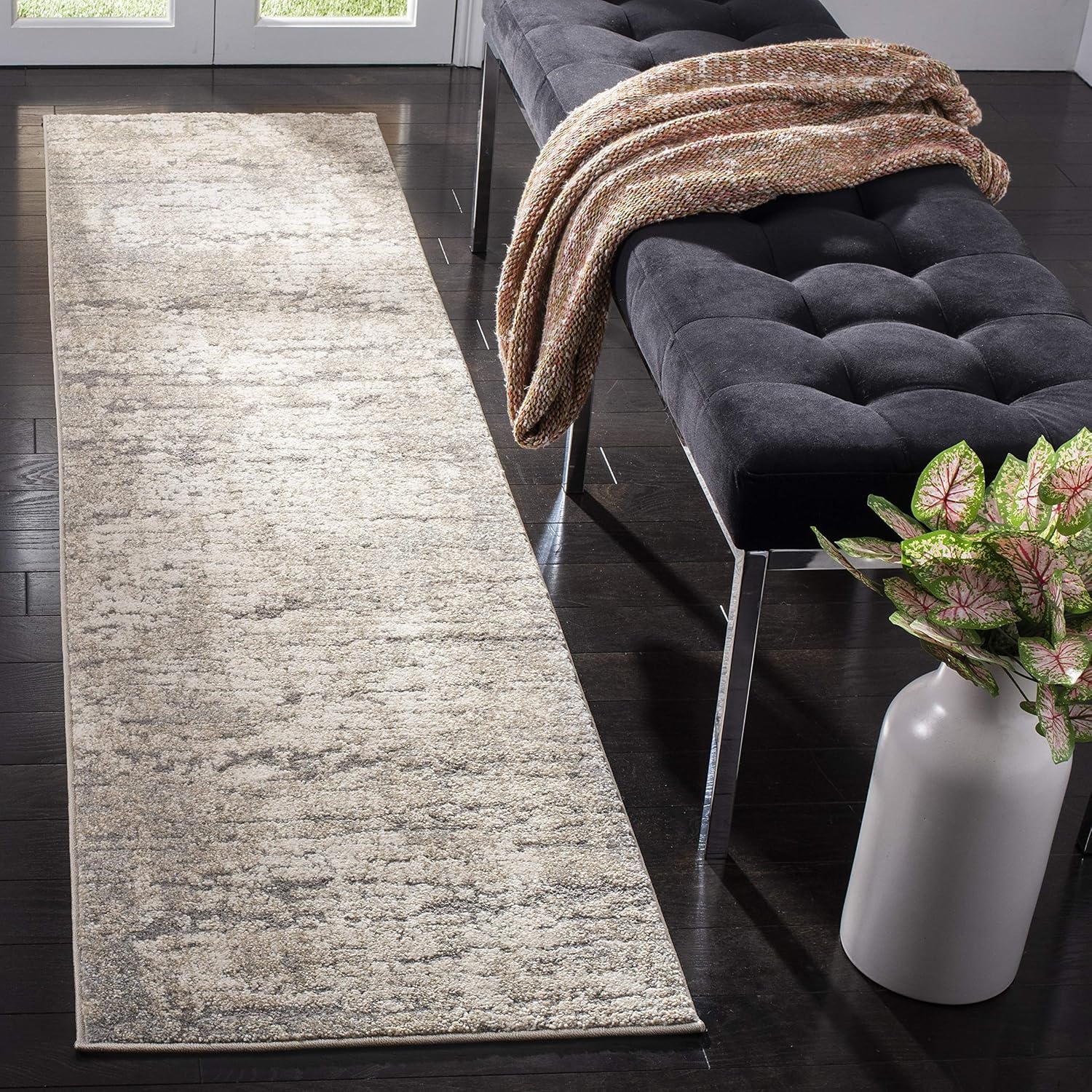 image:imageSAFAVIEH Area Rug 8x10 Spirit Collection Large Taupe amp Ivory Modern Abstract Design NonShedding amp Easy Cleaning Ideal for Living Room Bedroom Office Dining Space SPR126ETaupeIvory