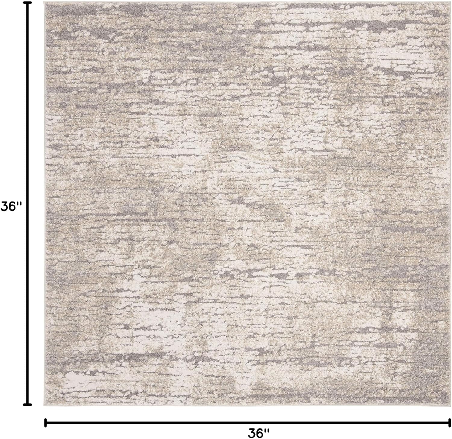 image:imageSAFAVIEH Area Rug 8x10 Spirit Collection Large Taupe amp Ivory Modern Abstract Design NonShedding amp Easy Cleaning Ideal for Living Room Bedroom Office Dining Space SPR126ETaupeIvory
