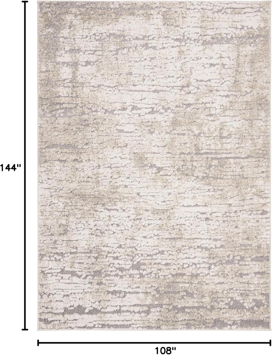 image:imageSAFAVIEH Area Rug 8x10 Spirit Collection Large Taupe amp Ivory Modern Abstract Design NonShedding amp Easy Cleaning Ideal for Living Room Bedroom Office Dining Space SPR126ETaupeIvory