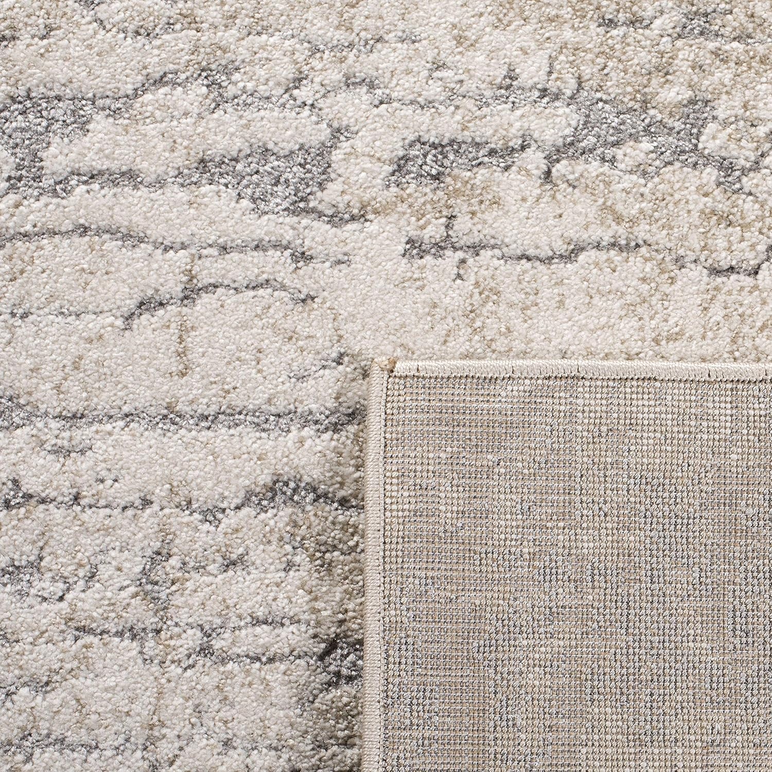 image:imageSAFAVIEH Area Rug 8x10 Spirit Collection Large Taupe amp Ivory Modern Abstract Design NonShedding amp Easy Cleaning Ideal for Living Room Bedroom Office Dining Space SPR126ETaupeIvory