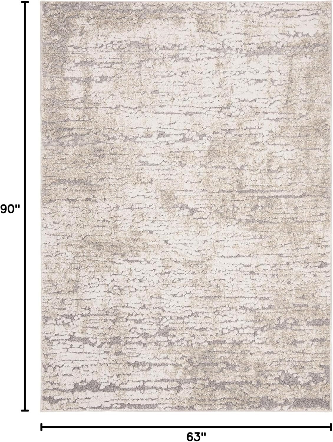 image:imageSAFAVIEH Area Rug 8x10 Spirit Collection Large Taupe amp Ivory Modern Abstract Design NonShedding amp Easy Cleaning Ideal for Living Room Bedroom Office Dining Space SPR126ETaupeIvory