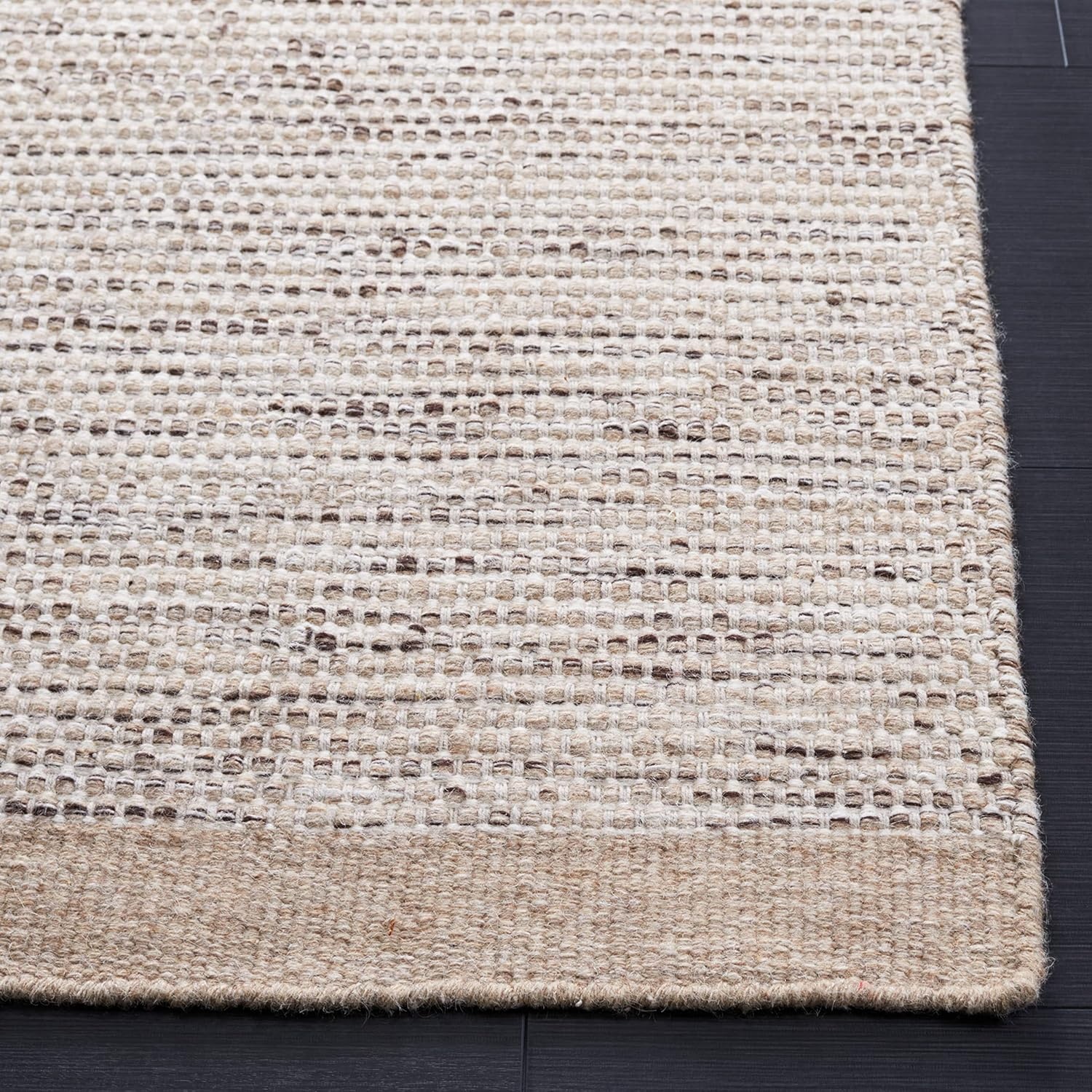 image:imageSAFAVIEH Area Rug 8x10 Vermont Collection Large Ivory Handmade Wool Ideal for Living Room Bedroom Office Dining Space VRM807ABeigeIvory