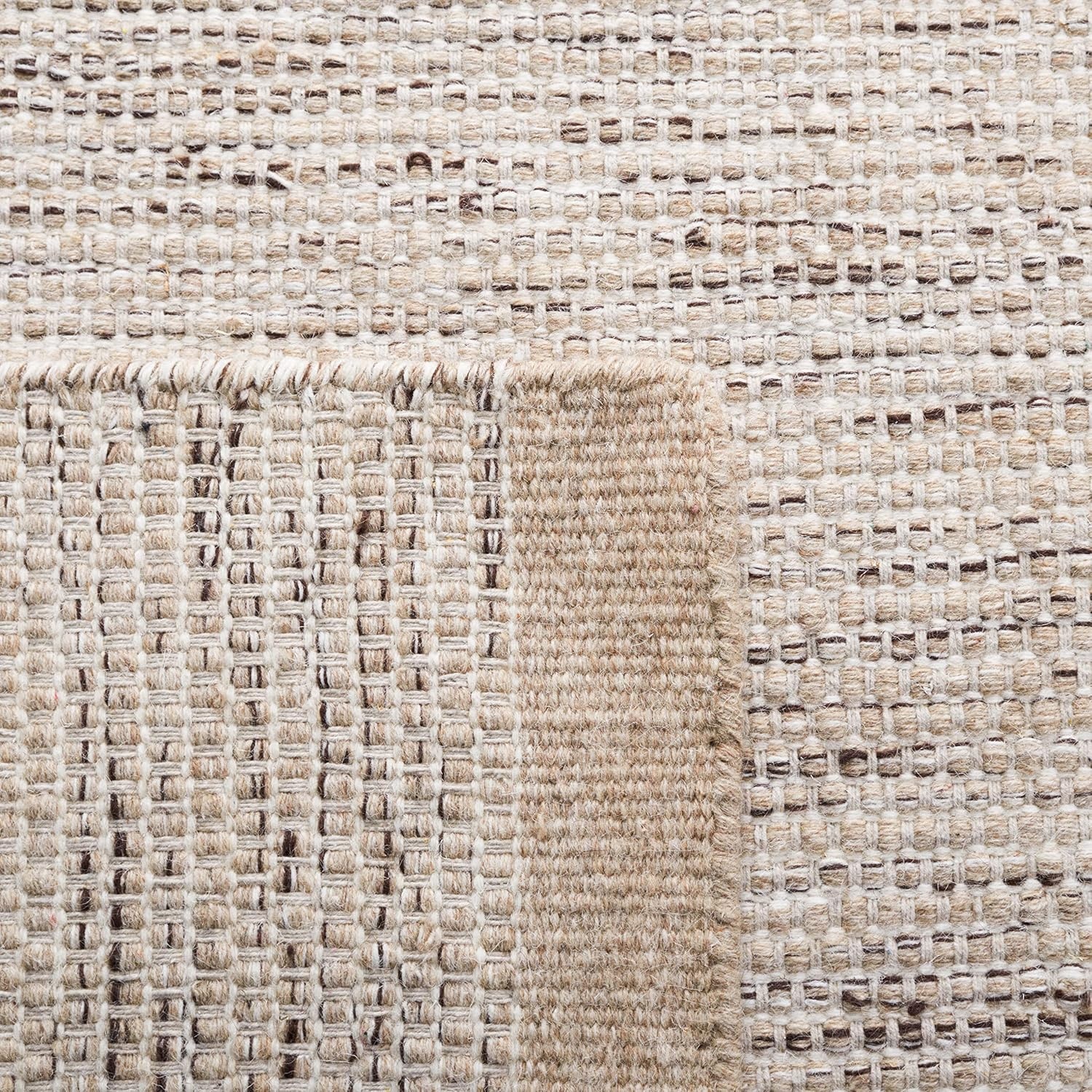 image:imageSAFAVIEH Area Rug 8x10 Vermont Collection Large Ivory Handmade Wool Ideal for Living Room Bedroom Office Dining Space VRM807ABeigeIvory