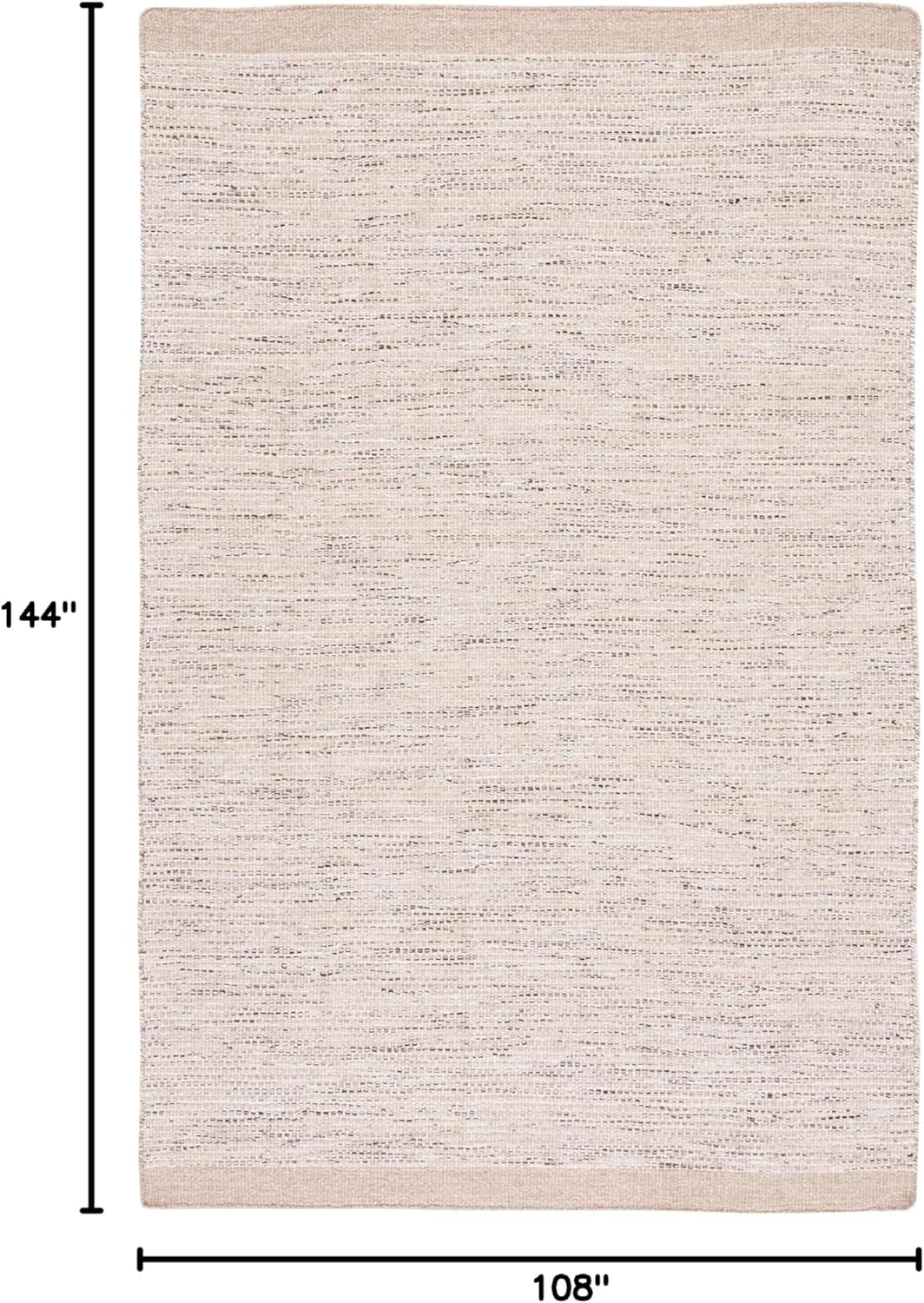 image:imageSAFAVIEH Area Rug 8x10 Vermont Collection Large Ivory Handmade Wool Ideal for Living Room Bedroom Office Dining Space VRM807ABeigeIvory