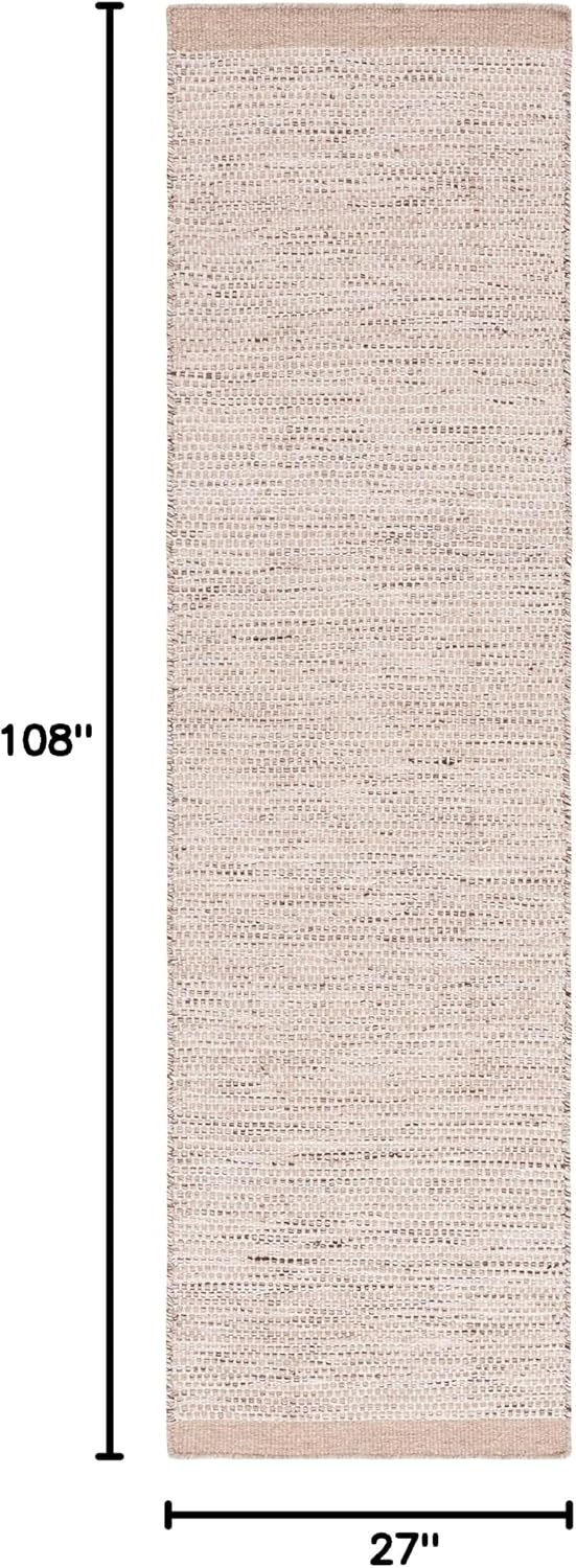 image:imageSAFAVIEH Area Rug 8x10 Vermont Collection Large Ivory Handmade Wool Ideal for Living Room Bedroom Office Dining Space VRM807ABeigeIvory