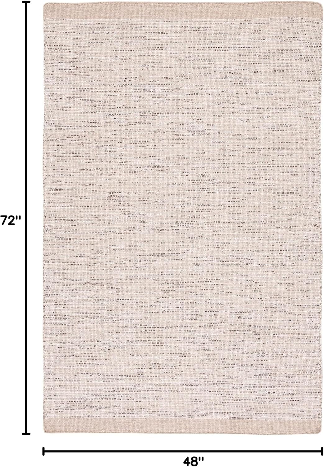 image:imageSAFAVIEH Area Rug 8x10 Vermont Collection Large Ivory Handmade Wool Ideal for Living Room Bedroom Office Dining Space VRM807ABeigeIvory