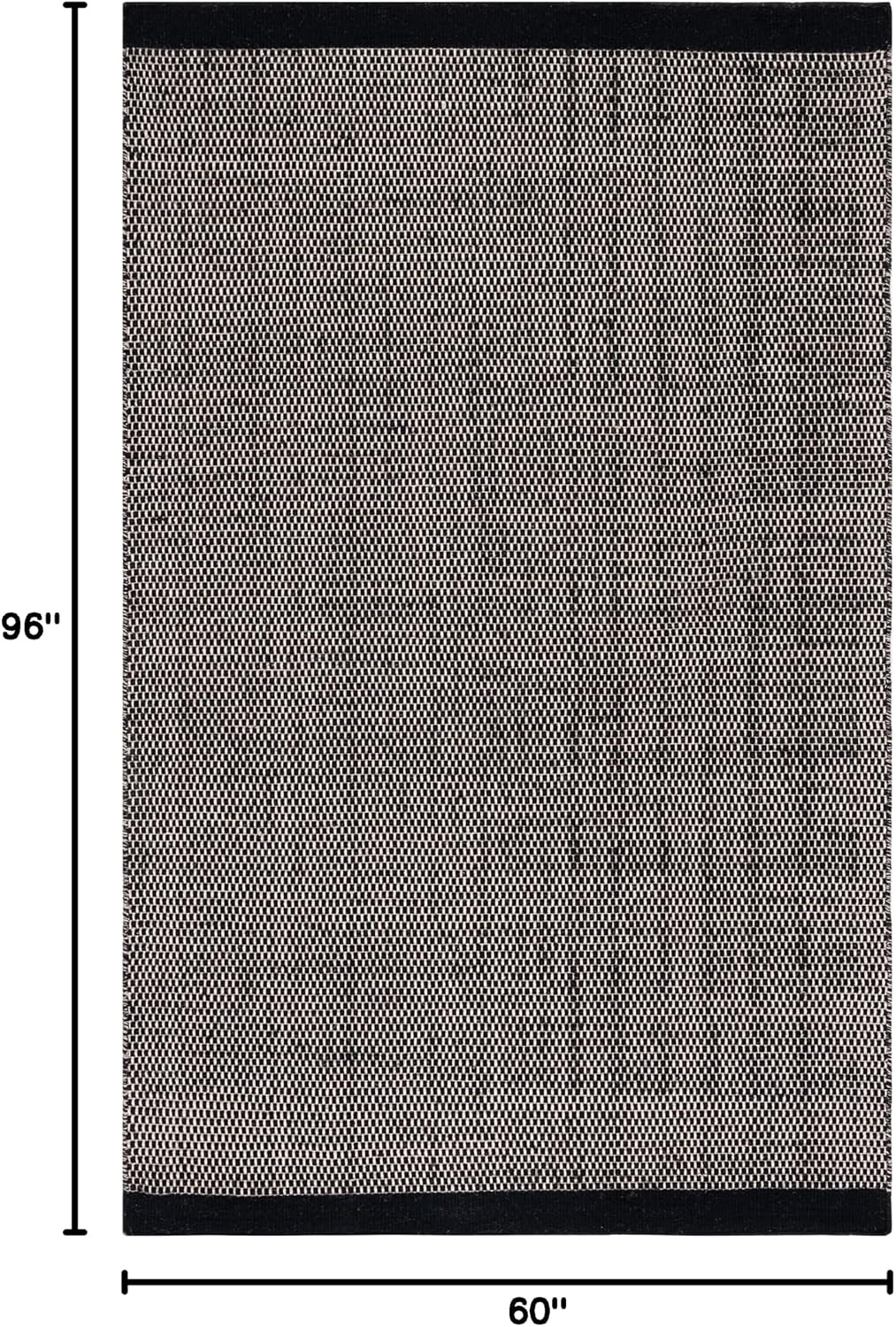 image:imageSAFAVIEH Area Rug 8x10 Vermont Collection Large Ivory Handmade Wool Ideal for Living Room Bedroom Office Dining Space VRM807ABlack
