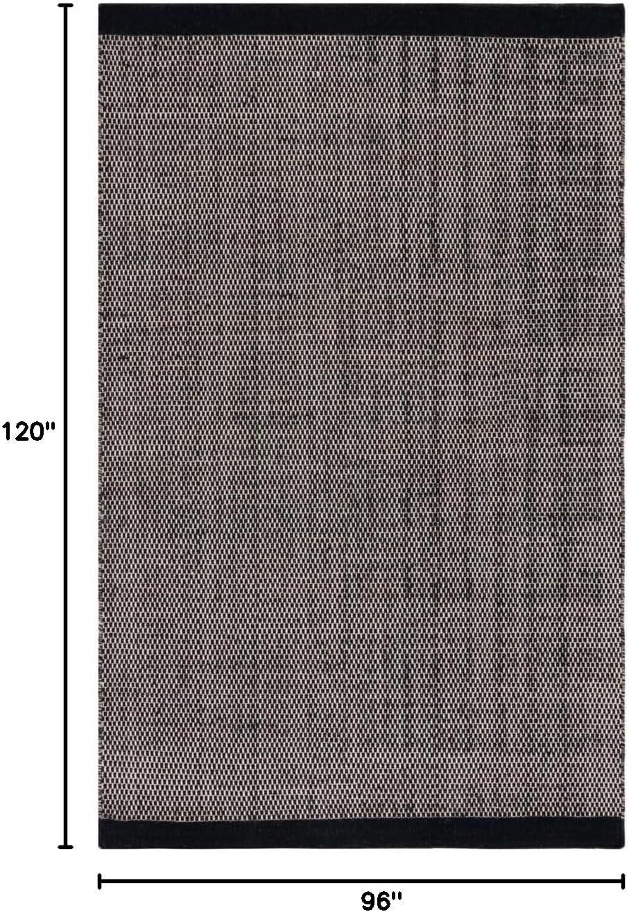 image:imageSAFAVIEH Area Rug 8x10 Vermont Collection Large Ivory Handmade Wool Ideal for Living Room Bedroom Office Dining Space VRM807ABlack