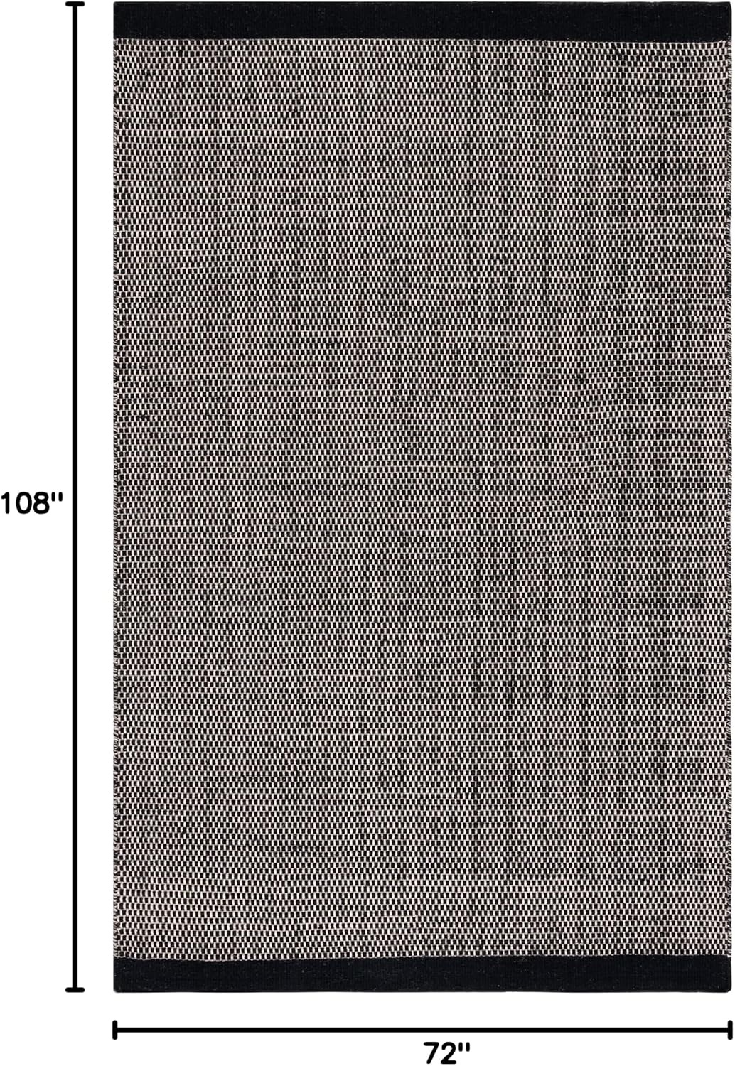 image:imageSAFAVIEH Area Rug 8x10 Vermont Collection Large Ivory Handmade Wool Ideal for Living Room Bedroom Office Dining Space VRM807ABlack