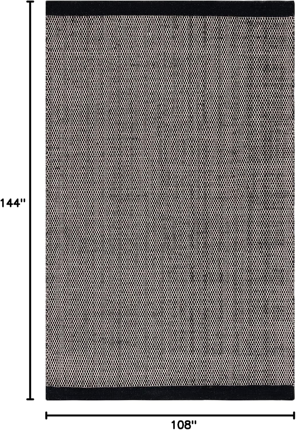 image:imageSAFAVIEH Area Rug 8x10 Vermont Collection Large Ivory Handmade Wool Ideal for Living Room Bedroom Office Dining Space VRM807ABlack