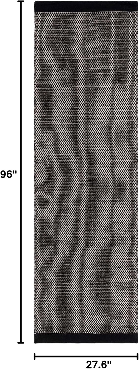 image:imageSAFAVIEH Area Rug 8x10 Vermont Collection Large Ivory Handmade Wool Ideal for Living Room Bedroom Office Dining Space VRM807ABlack