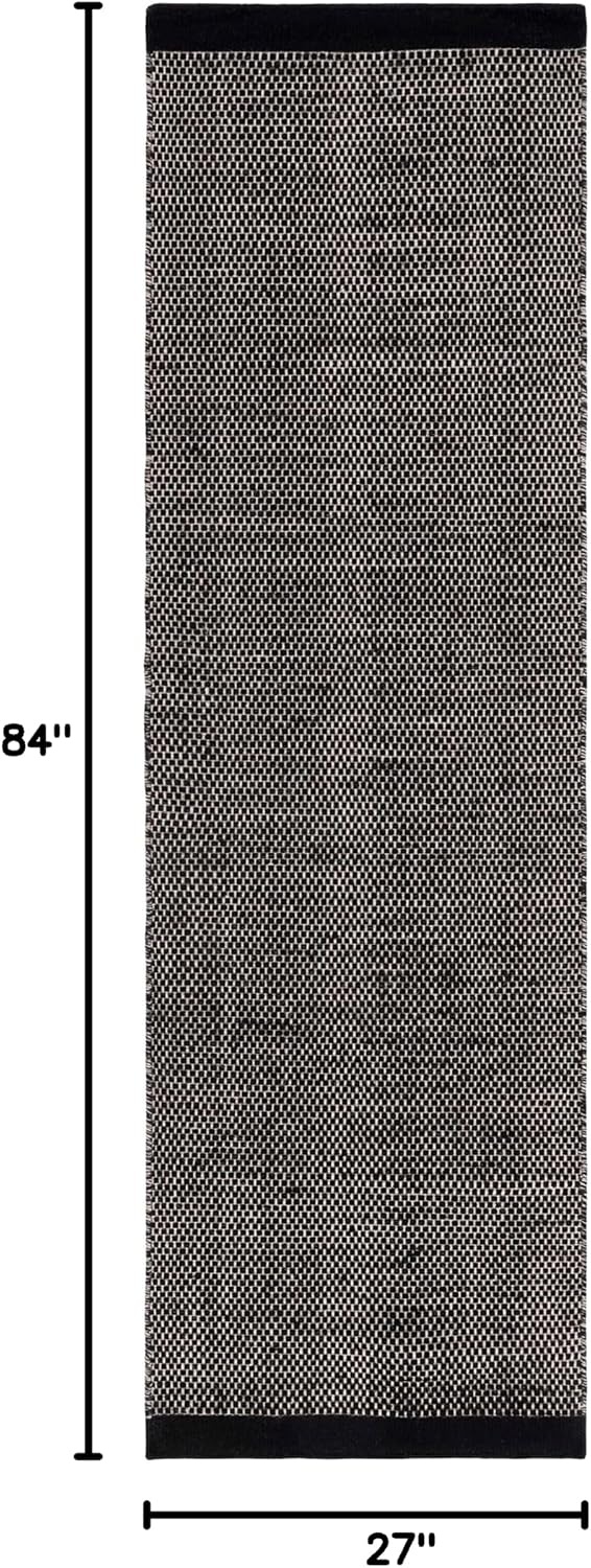 image:imageSAFAVIEH Area Rug 8x10 Vermont Collection Large Ivory Handmade Wool Ideal for Living Room Bedroom Office Dining Space VRM807ABlack
