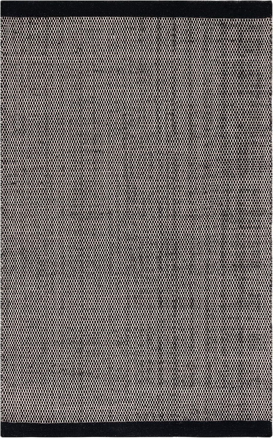 image:imageSAFAVIEH Area Rug 8x10 Vermont Collection Large Ivory Handmade Wool Ideal for Living Room Bedroom Office Dining Space VRM807ABlack