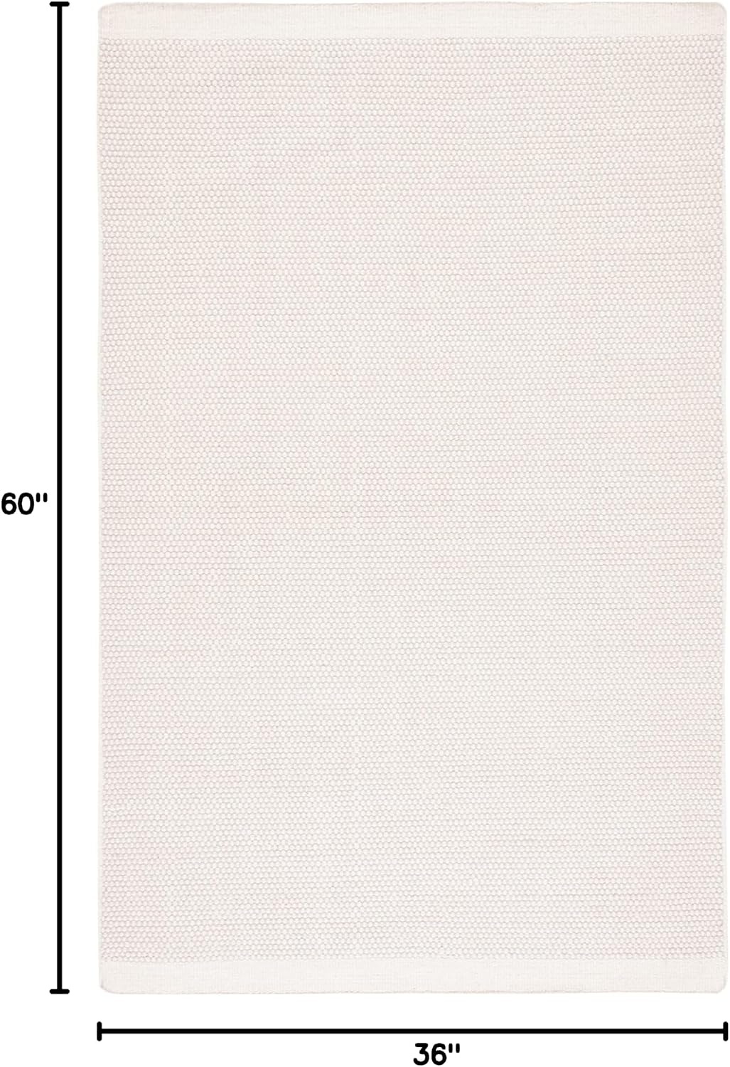 image:imageSAFAVIEH Area Rug 8x10 Vermont Collection Large Ivory Handmade Wool Ideal for Living Room Bedroom Office Dining Space VRM807AIvory