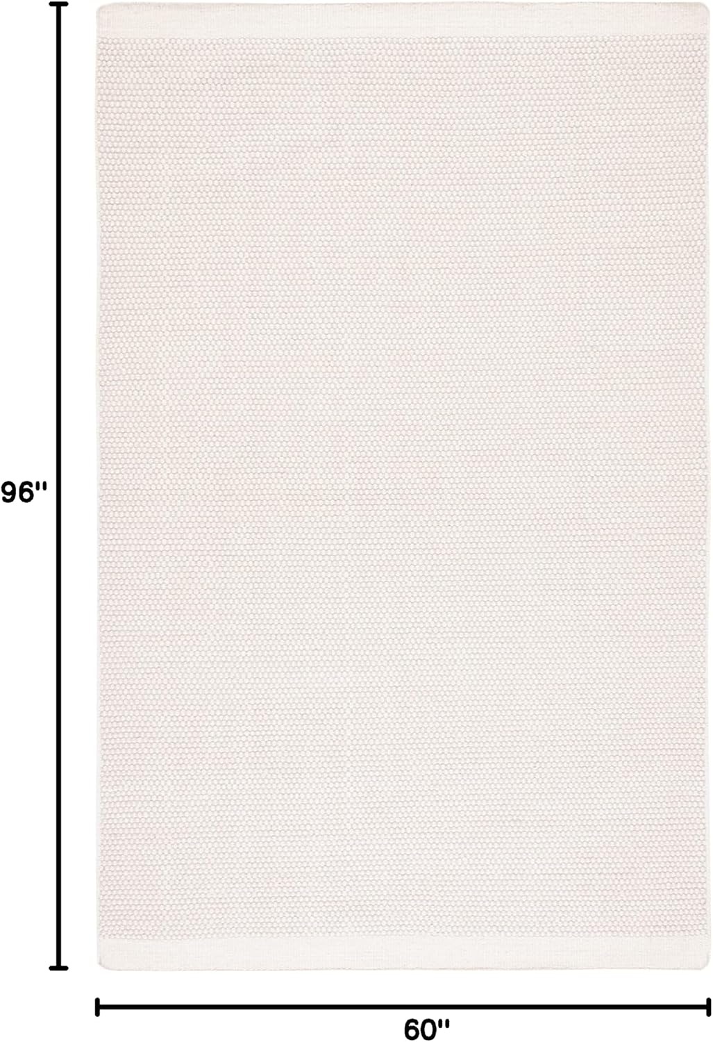 image:imageSAFAVIEH Area Rug 8x10 Vermont Collection Large Ivory Handmade Wool Ideal for Living Room Bedroom Office Dining Space VRM807AIvory