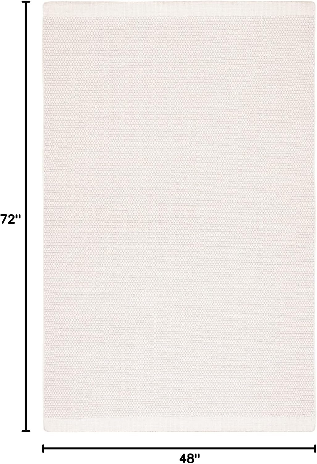image:imageSAFAVIEH Area Rug 8x10 Vermont Collection Large Ivory Handmade Wool Ideal for Living Room Bedroom Office Dining Space VRM807AIvory