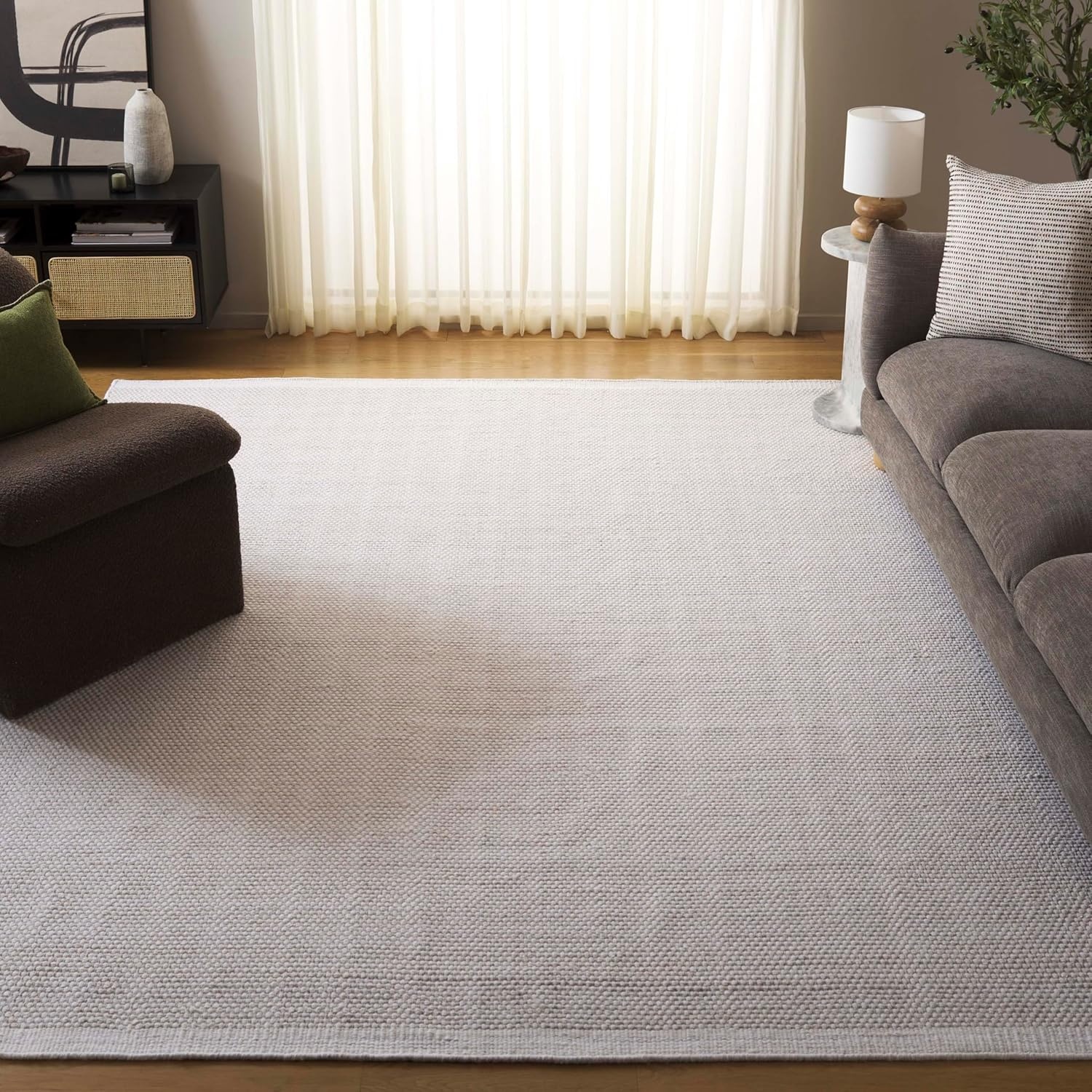 image:imageSAFAVIEH Area Rug 8x10 Vermont Collection Large Ivory Handmade Wool Ideal for Living Room Bedroom Office Dining Space VRM807AIvory