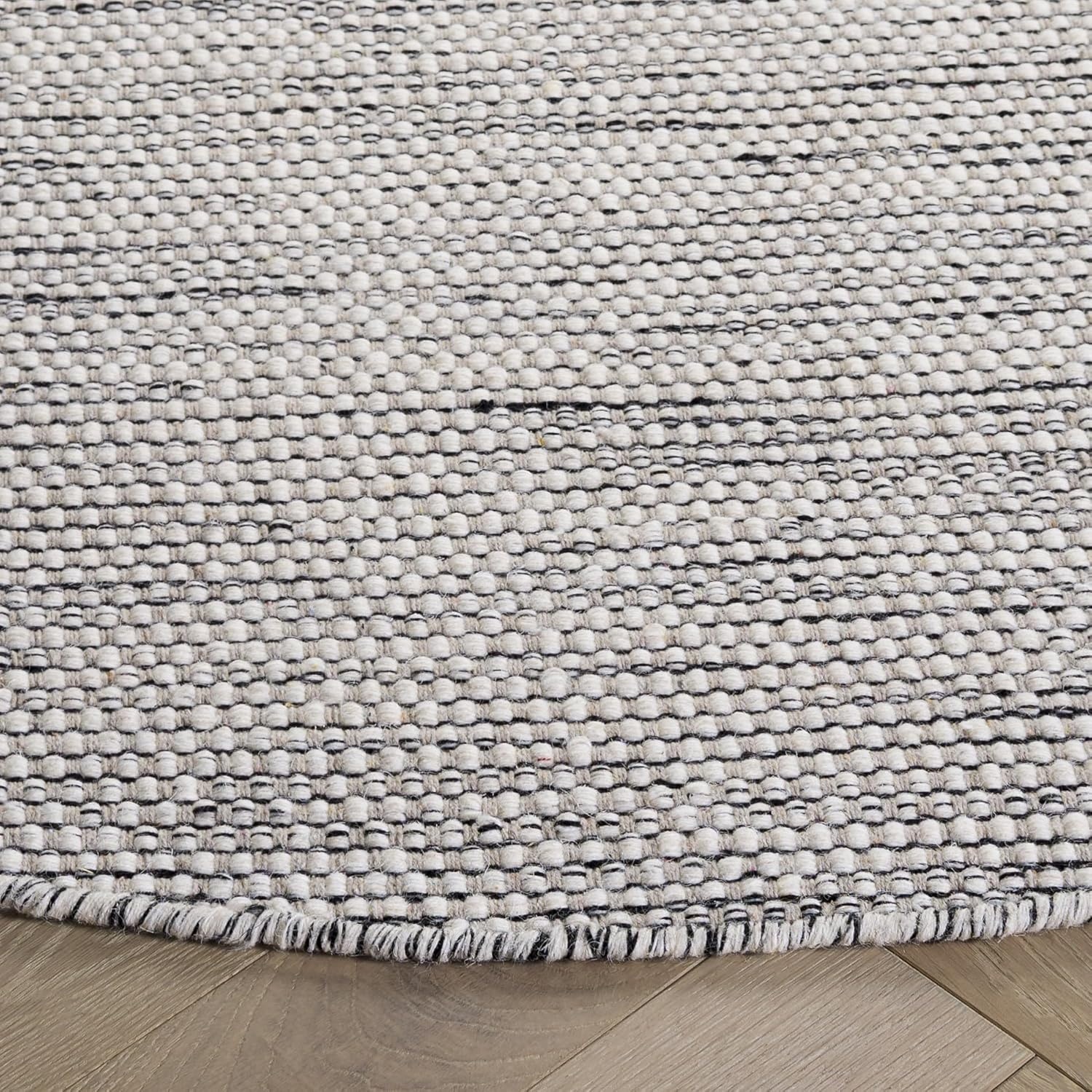 image:imageSAFAVIEH Area Rug 8x10 Vermont Collection Large Ivory Handmade Wool Ideal for Living Room Bedroom Office Dining Space VRM807AIvoryBlack