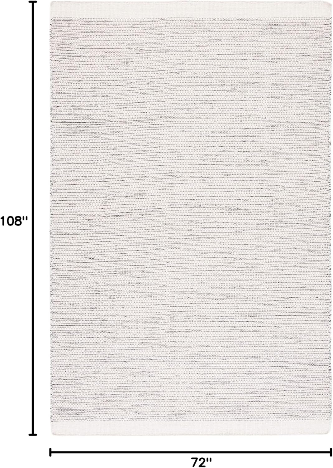 image:imageSAFAVIEH Area Rug 8x10 Vermont Collection Large Ivory Handmade Wool Ideal for Living Room Bedroom Office Dining Space VRM807AIvoryBlack