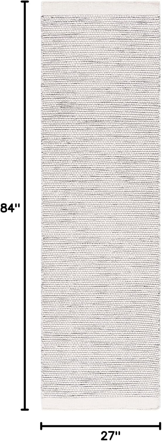 image:imageSAFAVIEH Area Rug 8x10 Vermont Collection Large Ivory Handmade Wool Ideal for Living Room Bedroom Office Dining Space VRM807AIvoryBlack