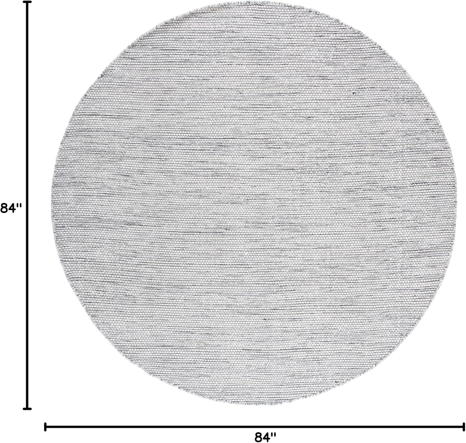 image:imageSAFAVIEH Area Rug 8x10 Vermont Collection Large Ivory Handmade Wool Ideal for Living Room Bedroom Office Dining Space VRM807AIvoryBlack