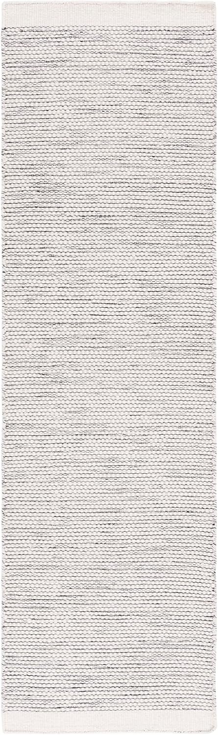 image:imageSAFAVIEH Area Rug 8x10 Vermont Collection Large Ivory Handmade Wool Ideal for Living Room Bedroom Office Dining Space VRM807AIvoryBlack