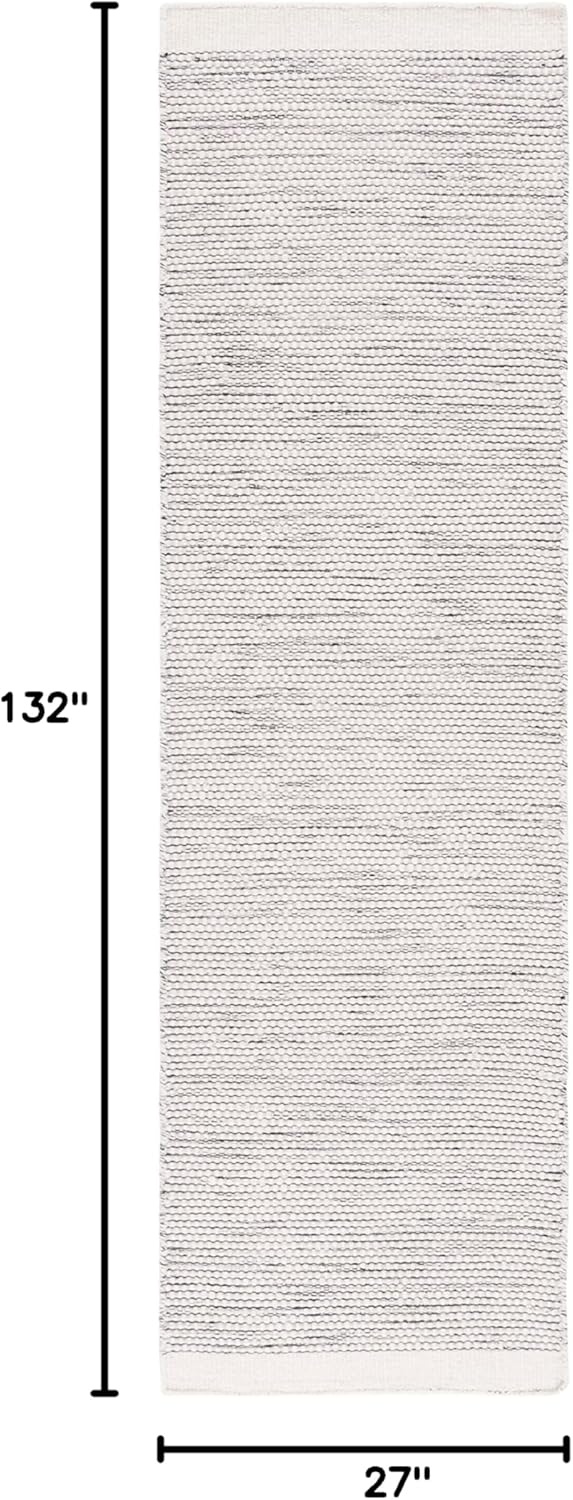 image:imageSAFAVIEH Area Rug 8x10 Vermont Collection Large Ivory Handmade Wool Ideal for Living Room Bedroom Office Dining Space VRM807AIvoryBlack