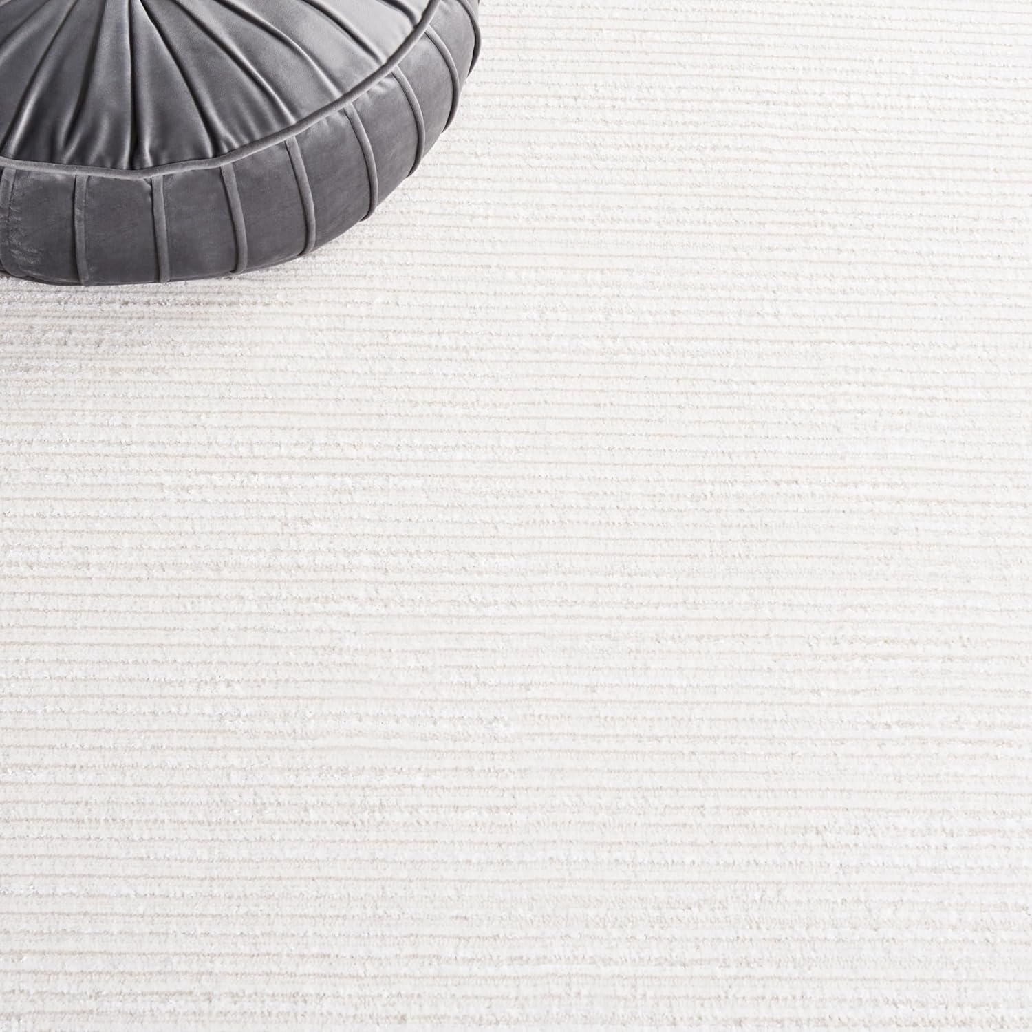 image:imageSAFAVIEH Area Rug 8x10 Whisper Collection Large Ivory amp Ivory Stripe Design NonShedding amp Easy Cleaning Ideal for Living Room Bedroom Office Dining Space WHS565AIvory