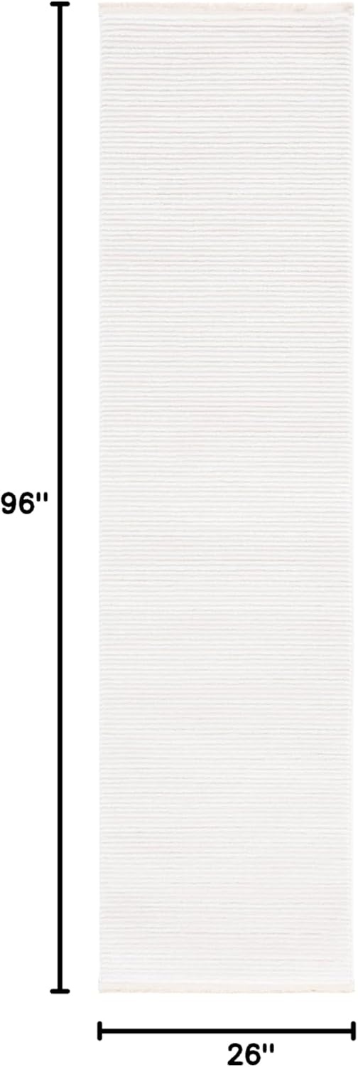 image:imageSAFAVIEH Area Rug 8x10 Whisper Collection Large Ivory amp Ivory Stripe Design NonShedding amp Easy Cleaning Ideal for Living Room Bedroom Office Dining Space WHS565AIvory