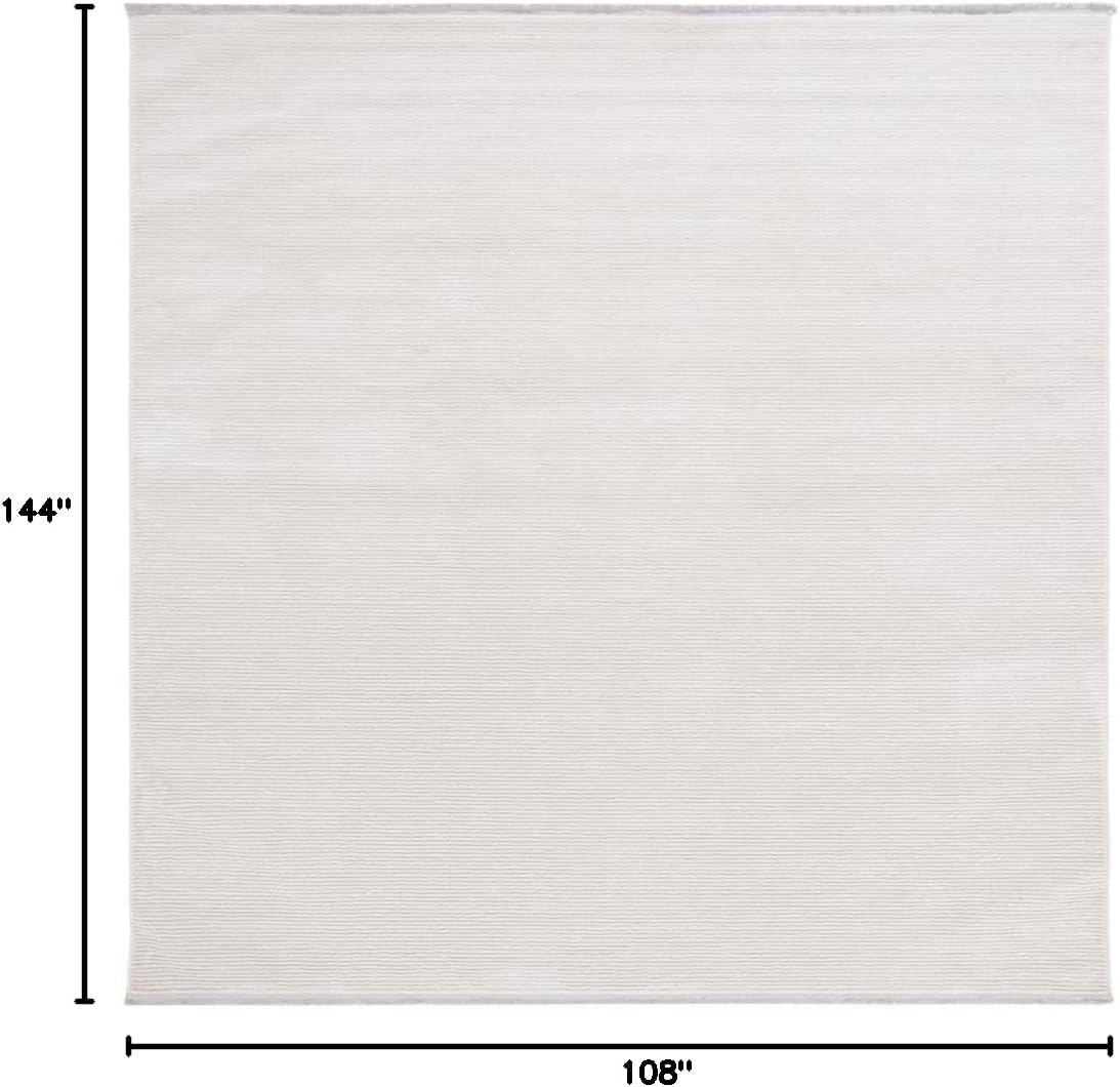 image:imageSAFAVIEH Area Rug 8x10 Whisper Collection Large Ivory amp Ivory Stripe Design NonShedding amp Easy Cleaning Ideal for Living Room Bedroom Office Dining Space WHS565AIvory
