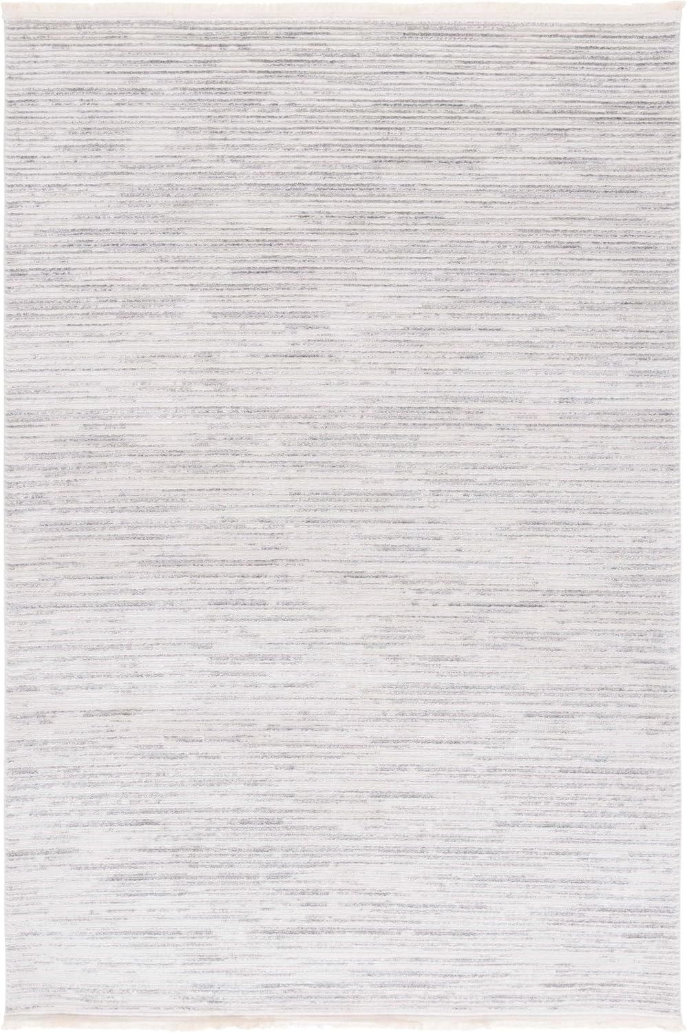 image:imageSAFAVIEH Area Rug 8x10 Whisper Collection Large Ivory amp Ivory Stripe Design NonShedding amp Easy Cleaning Ideal for Living Room Bedroom Office Dining Space WHS565ALight GreyIvory